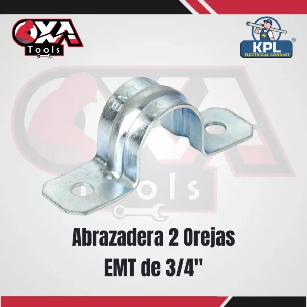 ABRAZADERA 2 OREJA EMT DE 3/4" KPL